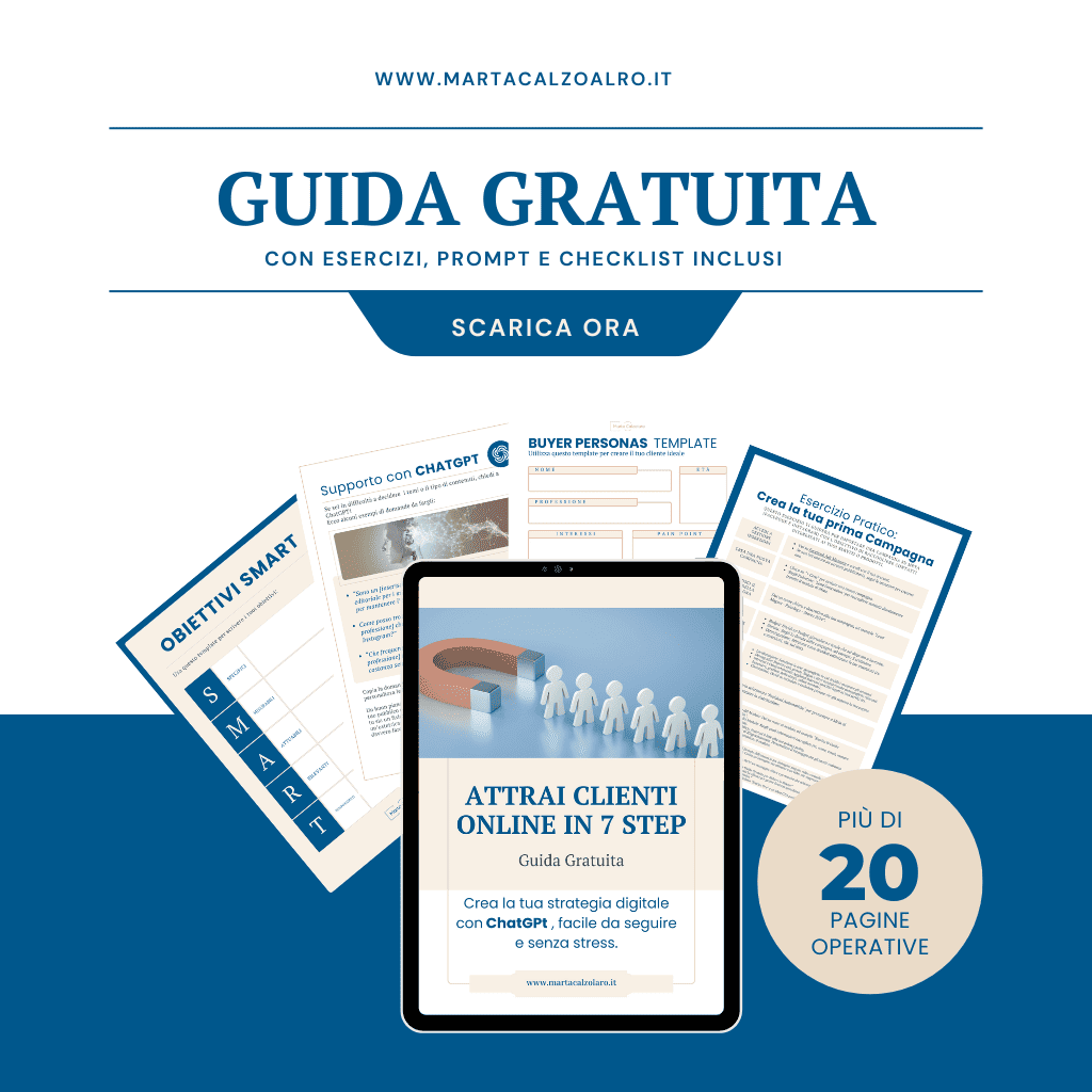 Guida Gratuita "attrai clienti online" 2 guida gratuita attrai clienti online marta calzolaro